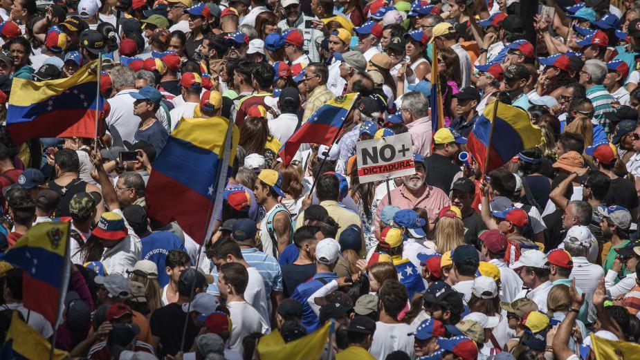 Protesto contra Maduro em 2019