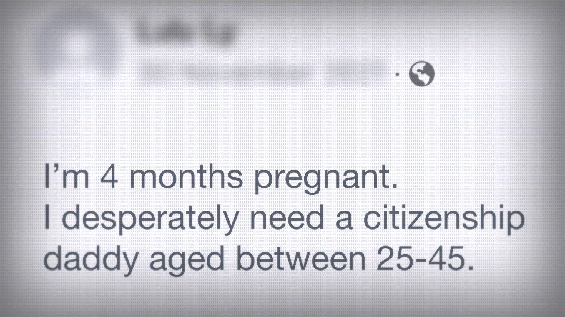 Post no Facebook de mulher migrante clandestina à procura de pai para filho