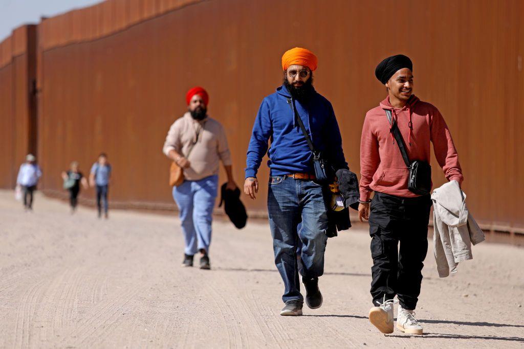 Migrantes indios en la frontera de México y EE.UU.