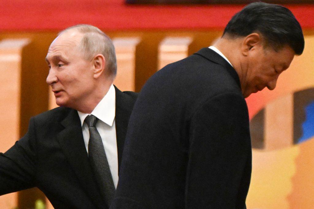 El mandatario ruso Vladimir Putin y el chino Xi Jingping,