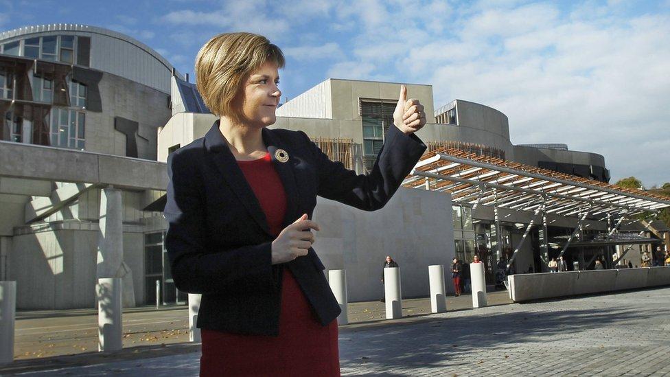 นางสเตอร์เจียนเข้าดำรงนายกรัฐมนตรีของสกอตแลนด์ ในปี2014