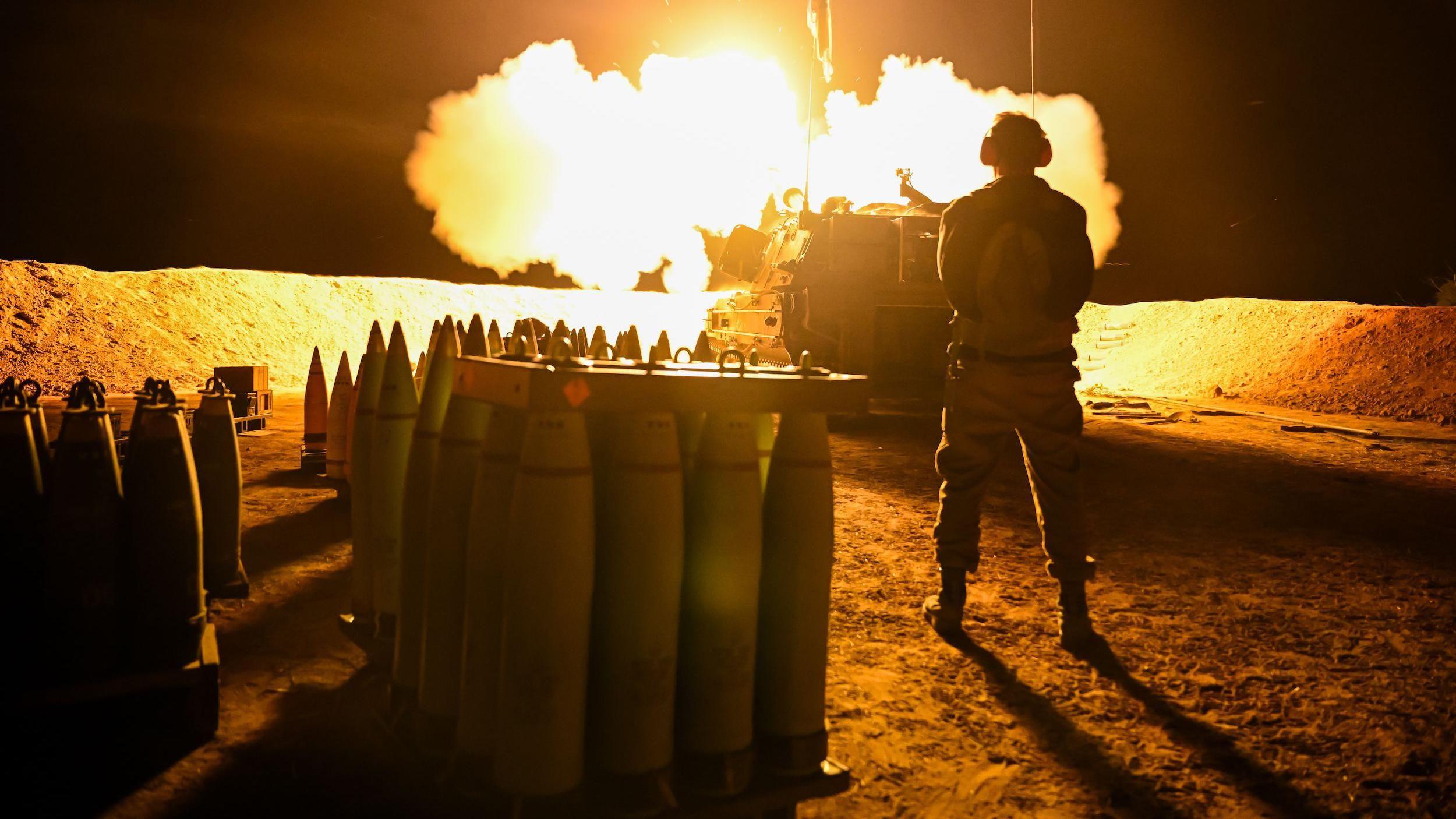 Un soldado israelí en Gaza 