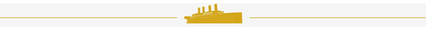 Silhouette of the Titanic.