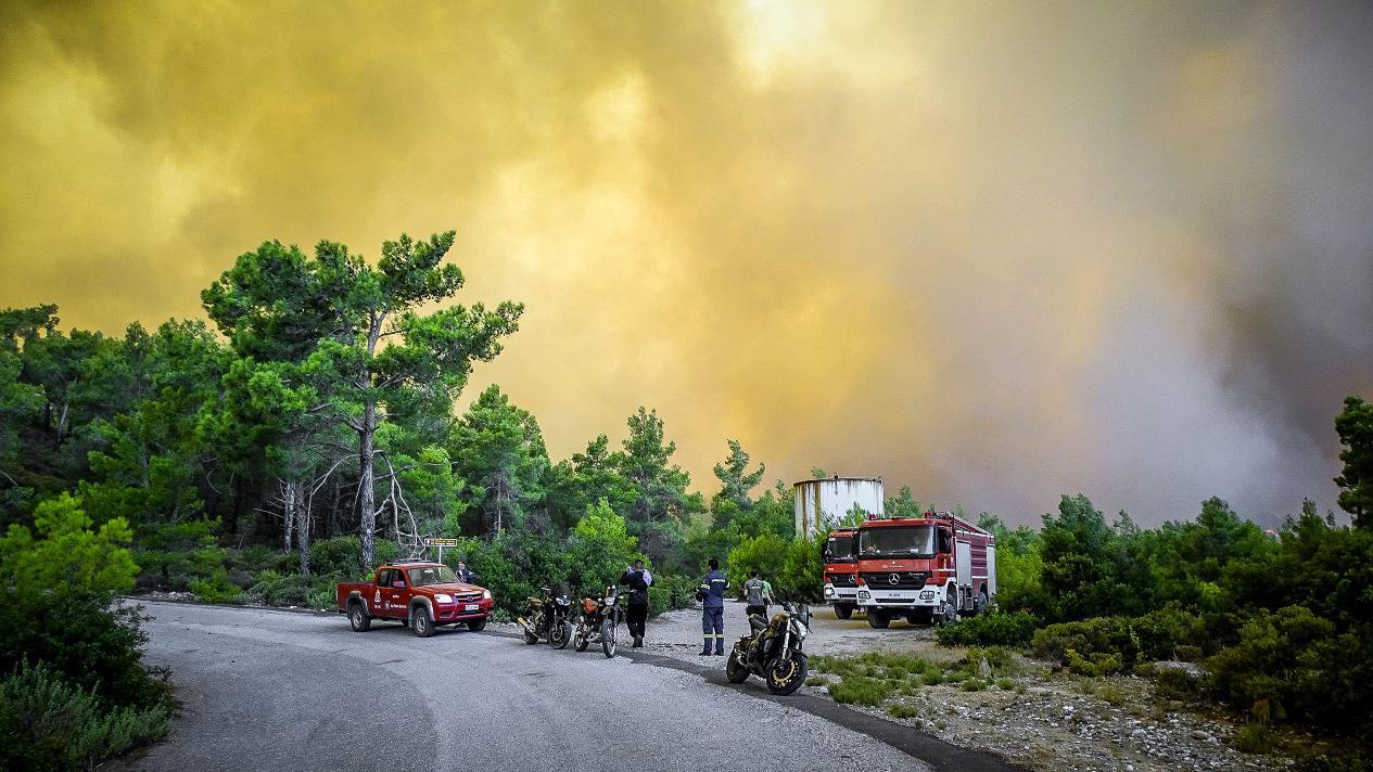 Incendios forestales en Rodas