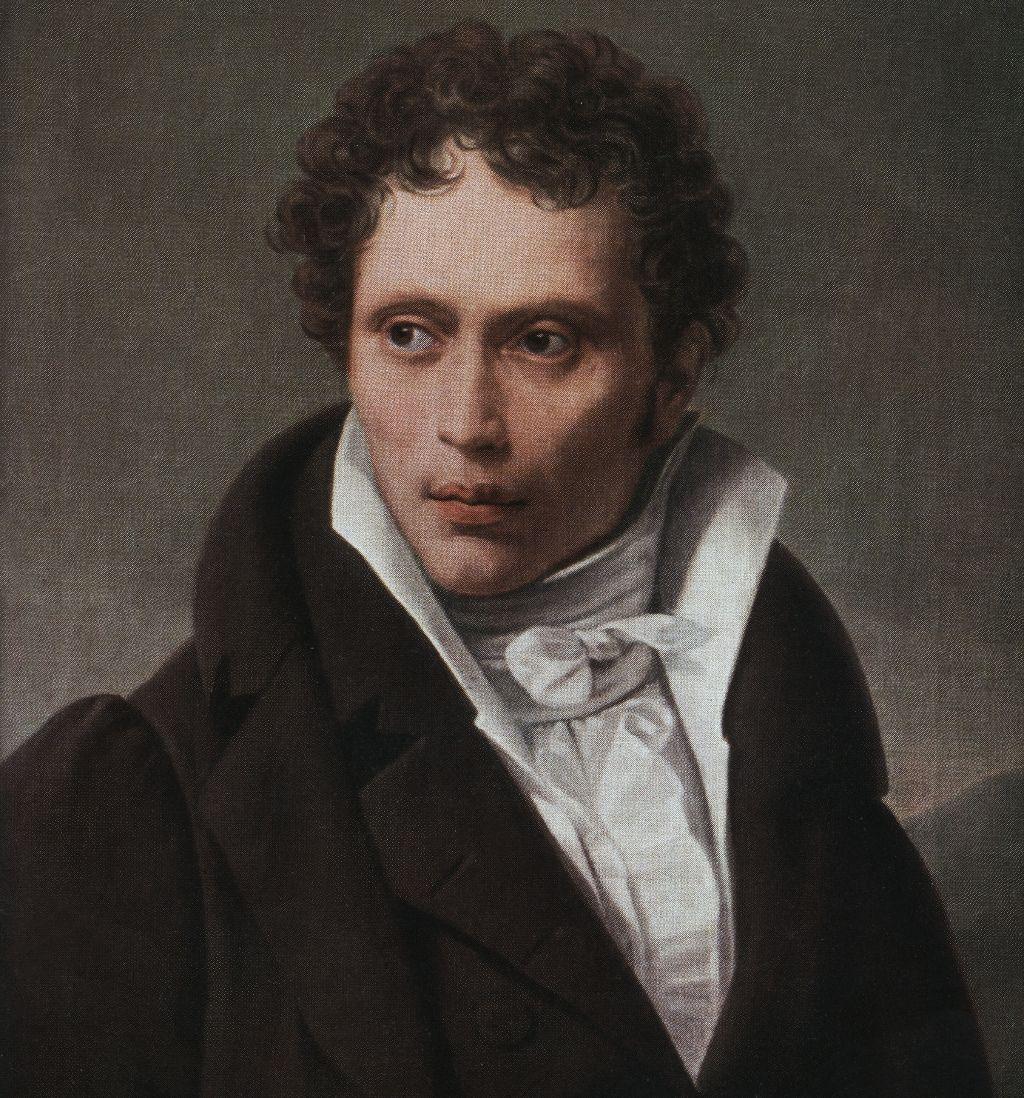 Arthur Schopenhauer (1788-1860), retratado por L.S. Ruhl alrededor de 1815.