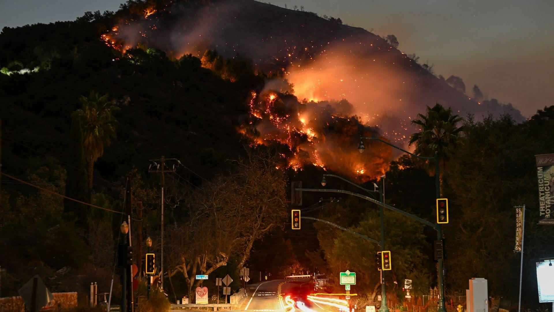 الحرائق في لوس أنجلوس