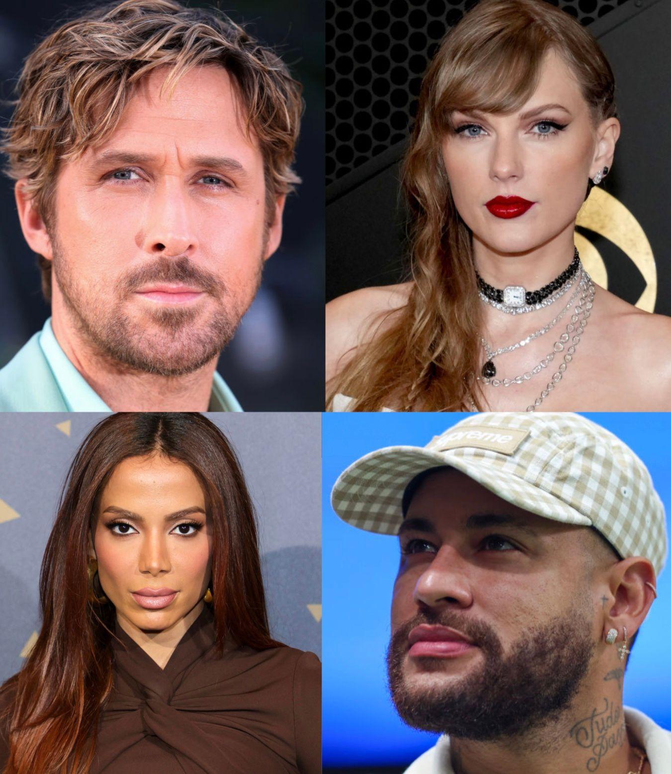 Ryan Gosling, Taylor Swift, Anitta e Neymar