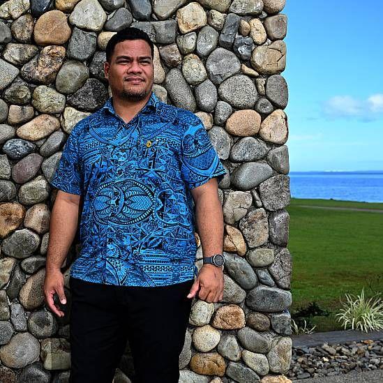 Simon Kofe, ministro de Relaciones Exteriores de Tuvalu