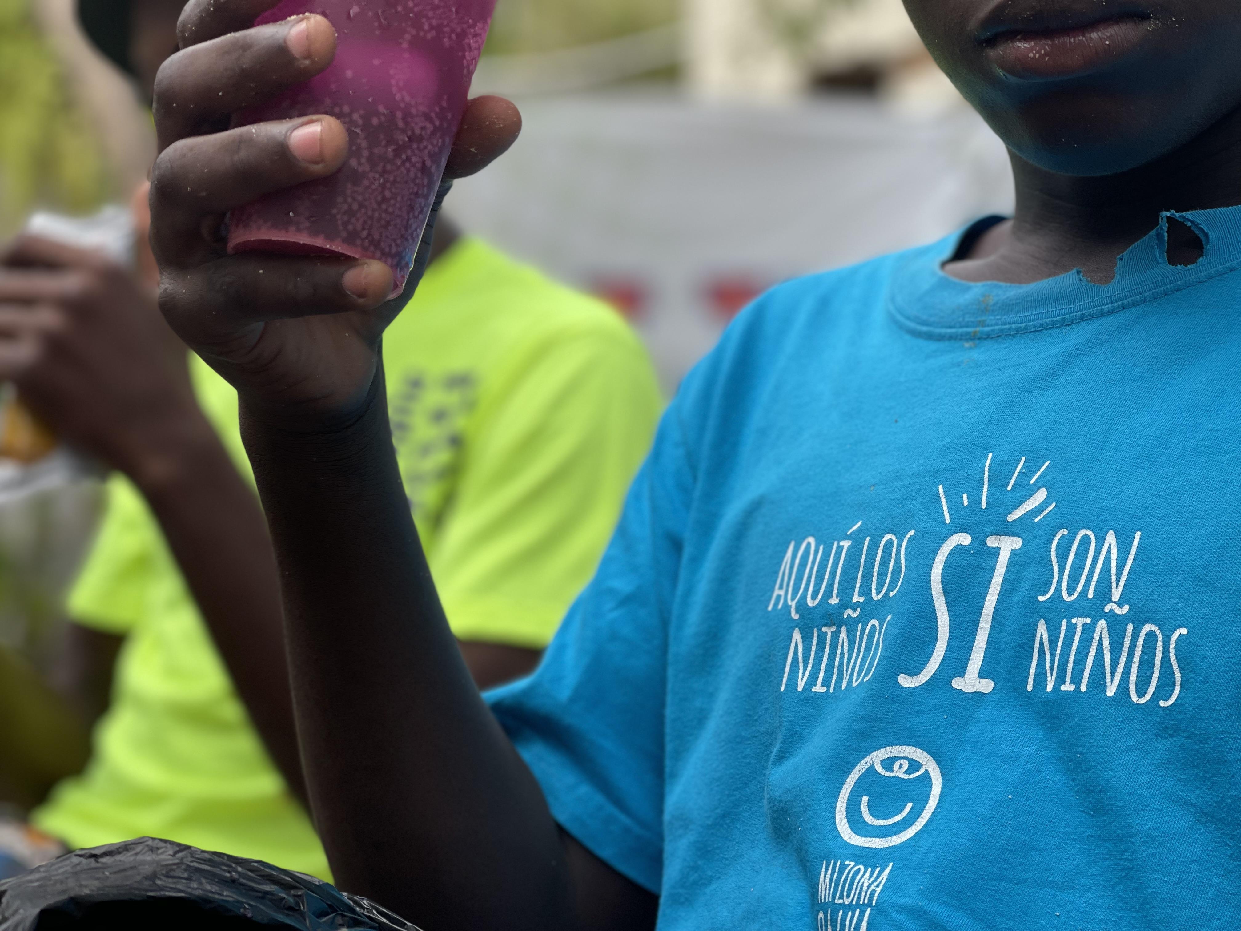 Menores haitianos migrantes no acompañados en Caminante, Boca Chica, Repúbnlica Dominicana, en mayo de 2023.