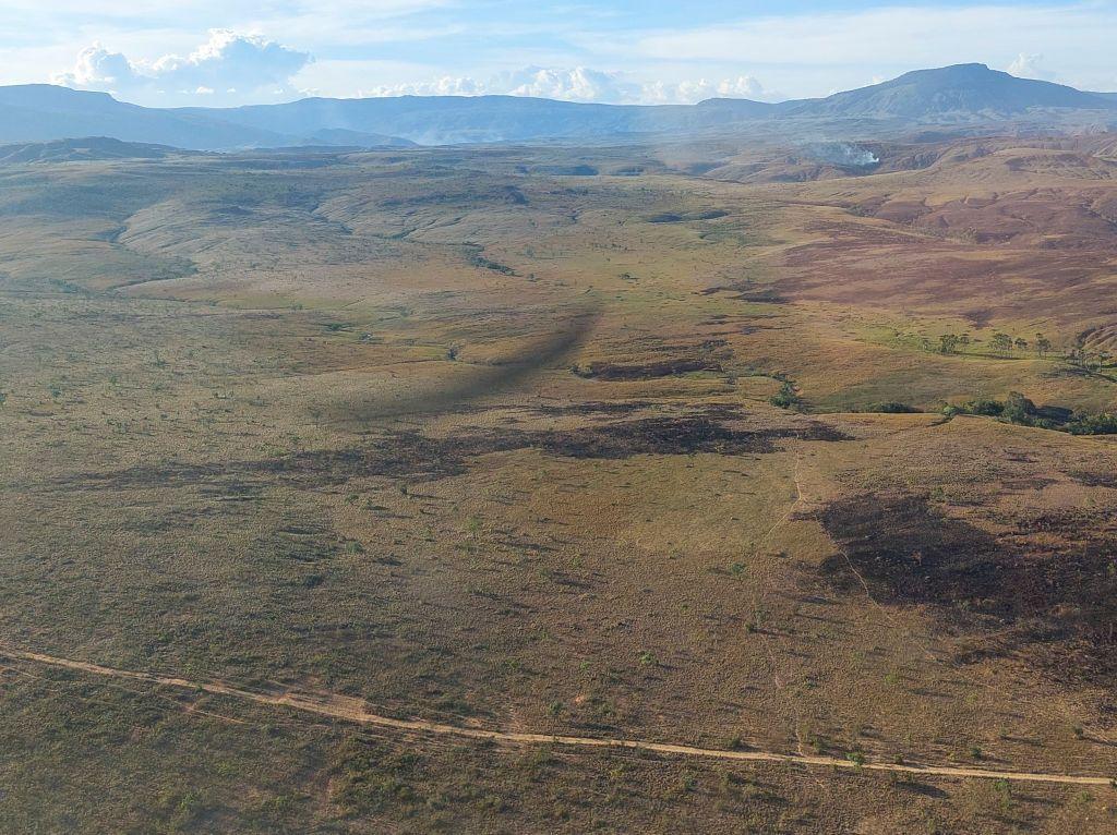 Vista de las sábanas del Rupununi