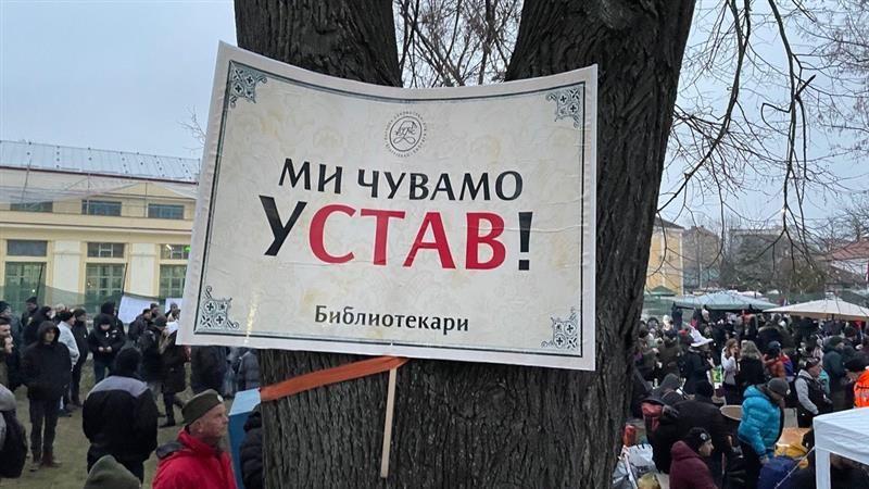 ustav, studentski protest