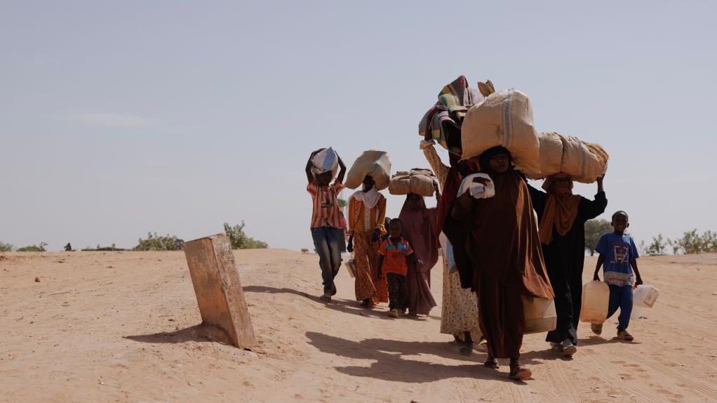 مهاجرون سودانيون من دارفور. 