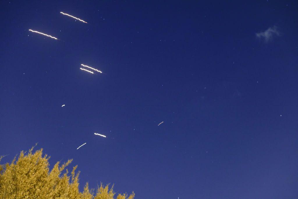 Misiles sobre el cielo israelí.