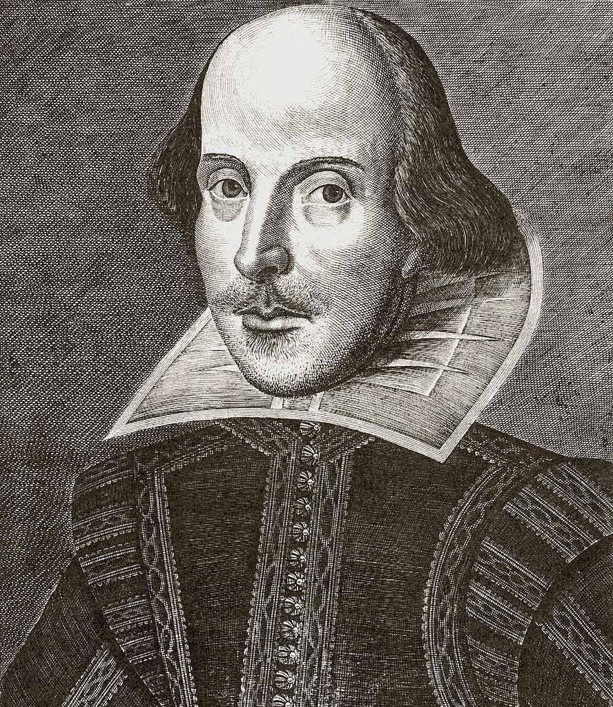 Grabado de Shakespeare que aparece en el Primer Folio