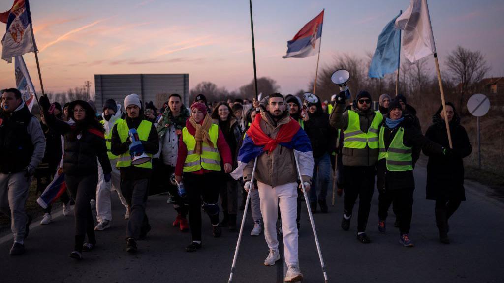 pešačenje studenata od Zrenjanina do Vršca