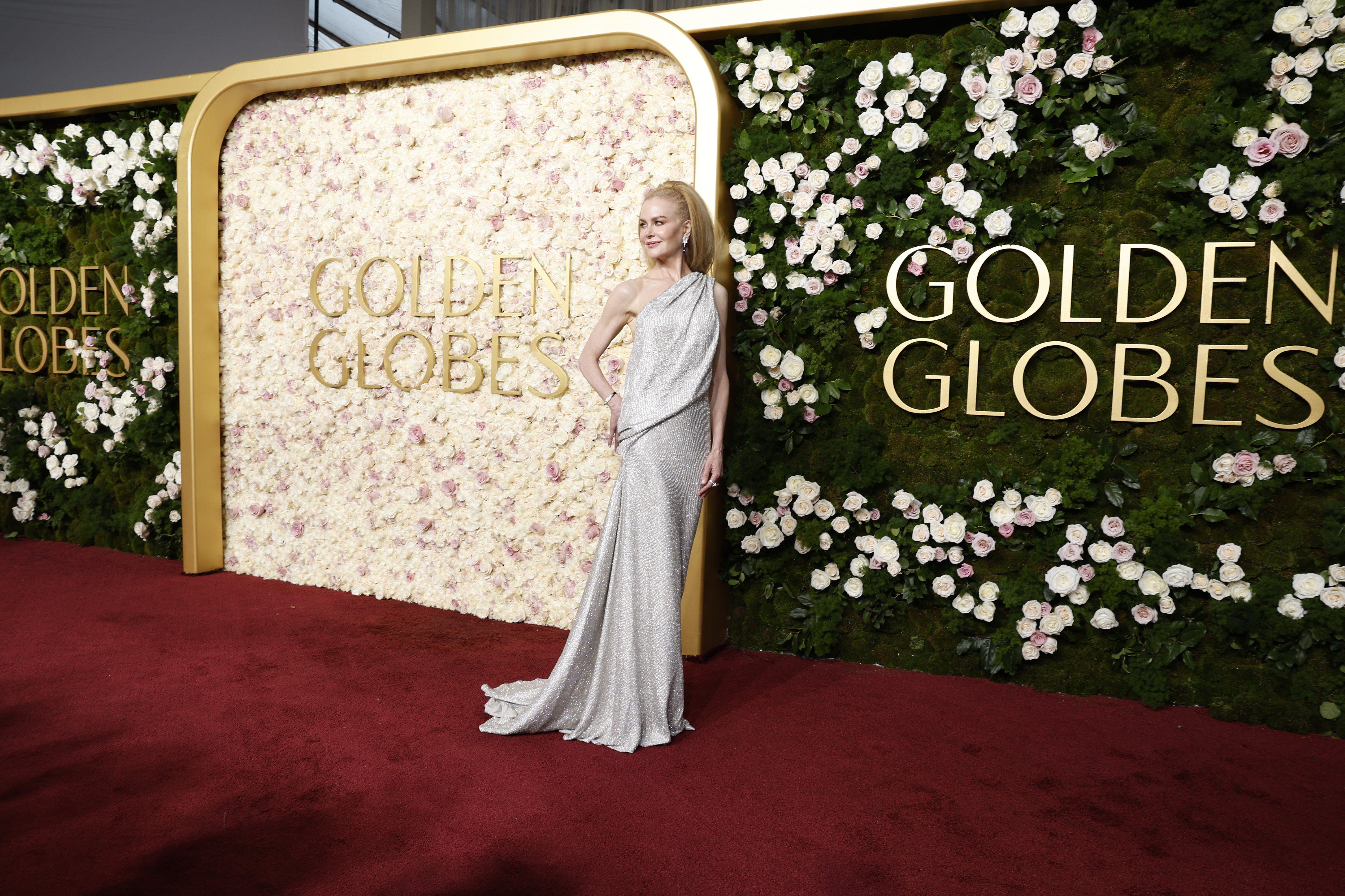 Nicole Kidman en el photocall de los Globos de Oro 2025 en el hotel Beverly Hilton en Los Ángeles el 5 de enero de 2025.