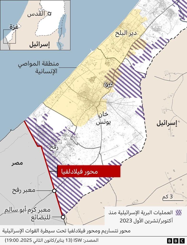 خريطة تظهر مواقع العمليات البرية الإسرائيلية في قطاع غزة منذ أكتوبر/تشرين الأول 2023، وتتوزع في مناطق مختلفة، قرب الحدود مع إسرائيل، وبعضها داخل القطاع 