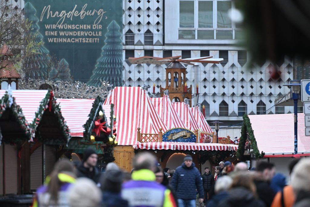 Imágenes del mercado de Navidad de Magdeburgo, escenario de un ataque en diciembre de 2024.