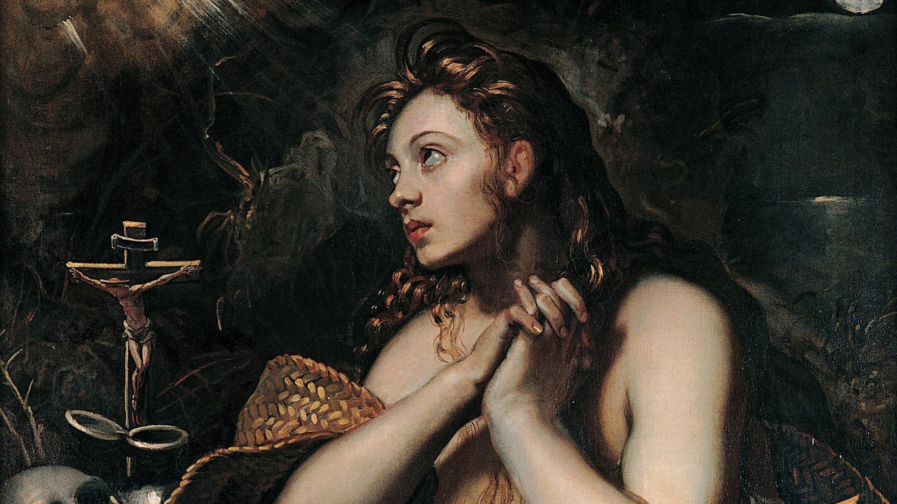 Madalena, por Tintoretto, em quadro feito na virada do século 16 para o 17