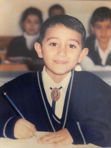 أحمد جان في طفولته