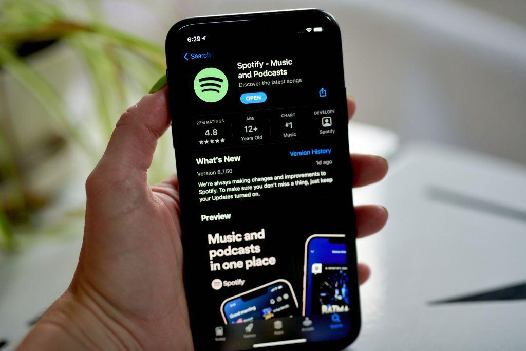 Spotify para descargar desde la tienda Apple