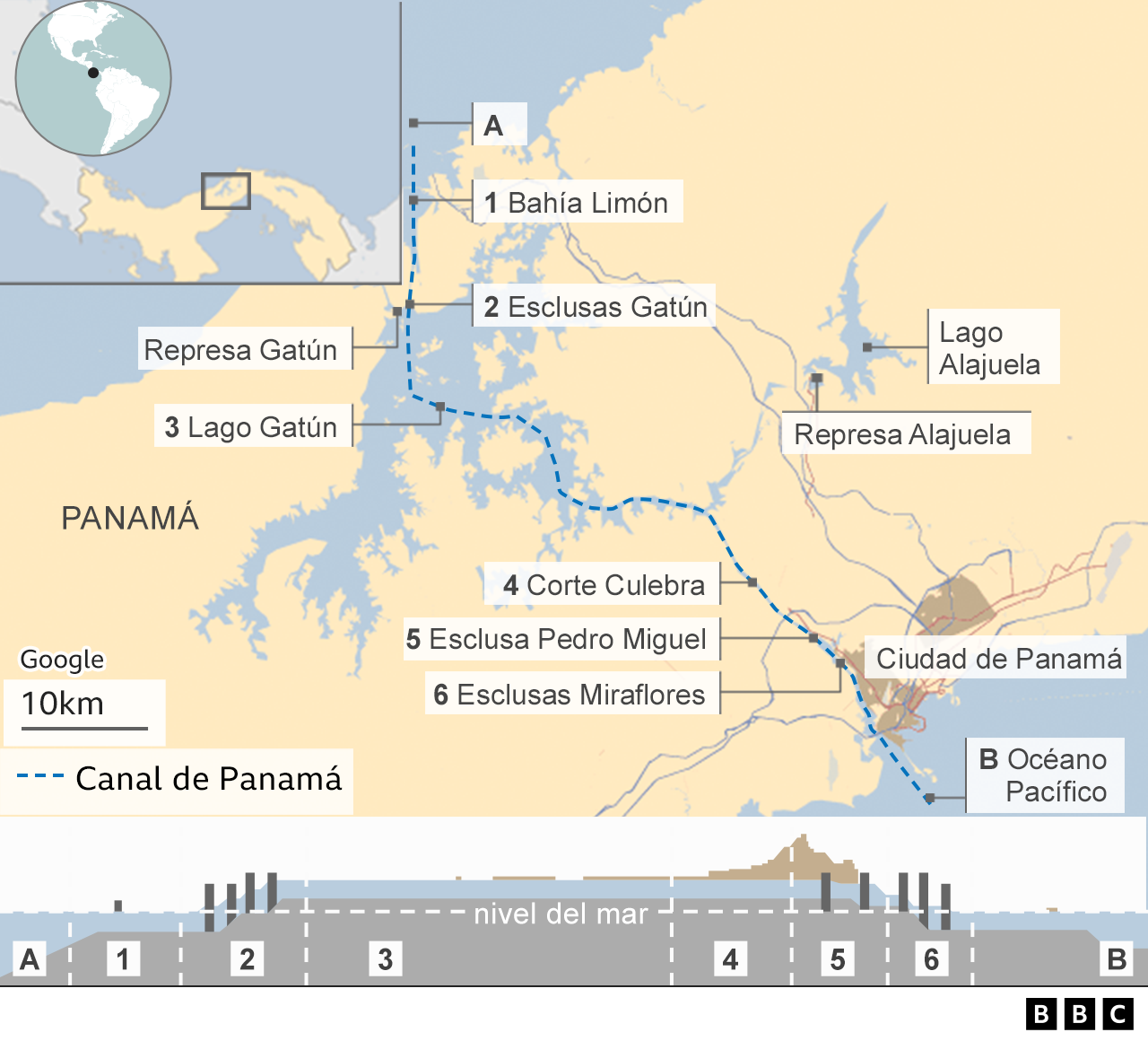 Mapa del Canal