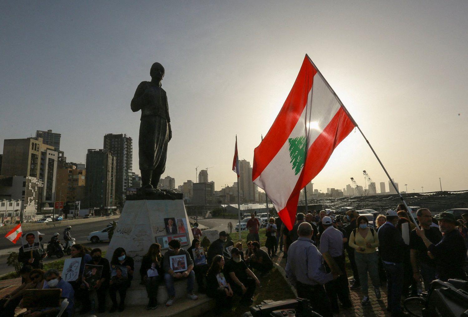 مظاهرة من أهالي ضحايا انفجار مرفأ بيروت