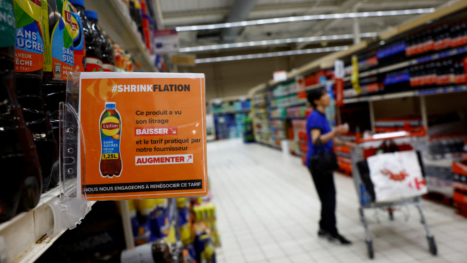 Supermercado Carrefour en Francia.