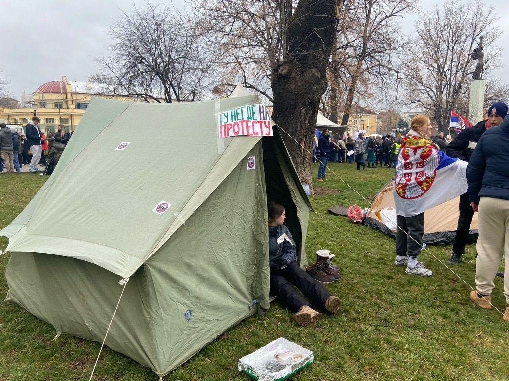 studenti, studentski protest u Kragujevcu