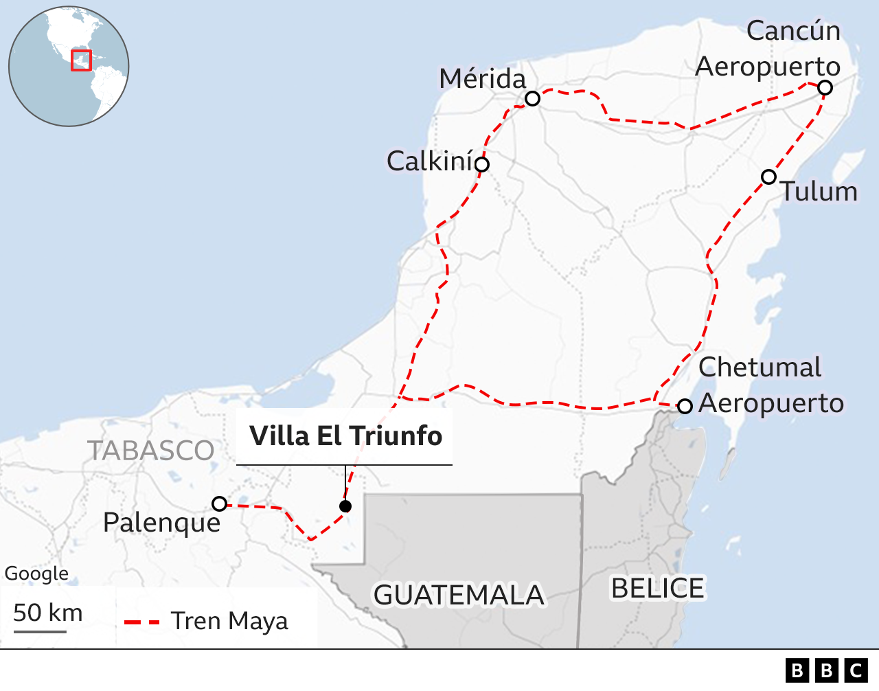 Mapa de Villa El Triunfo