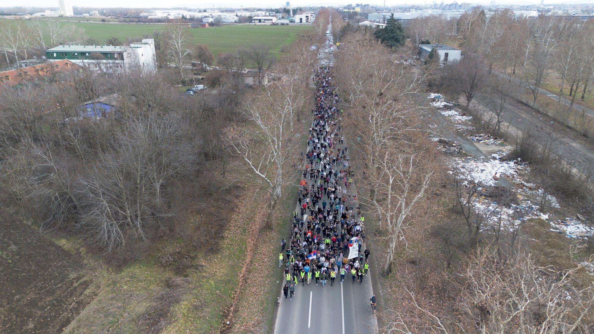 studenti, studentska šetnja do novog sada