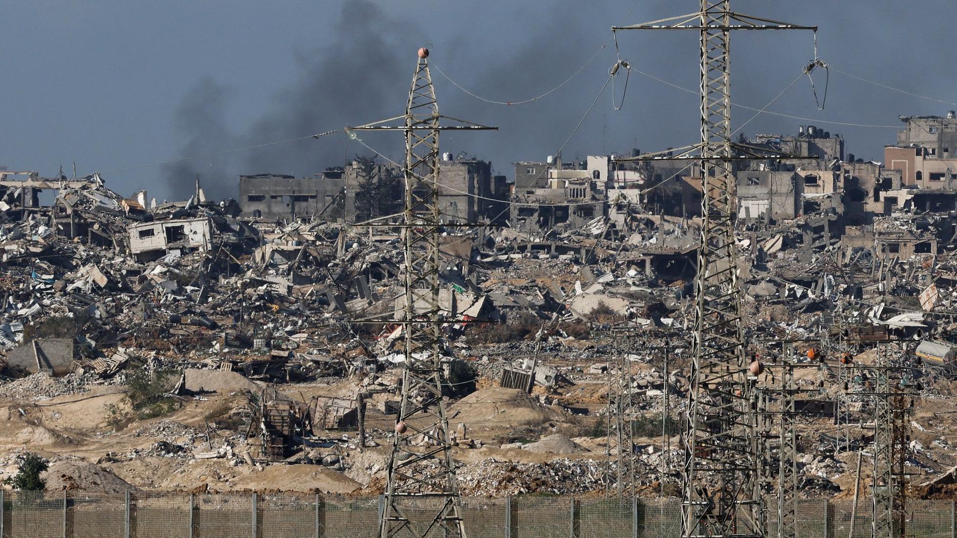 الدمار في غزة.