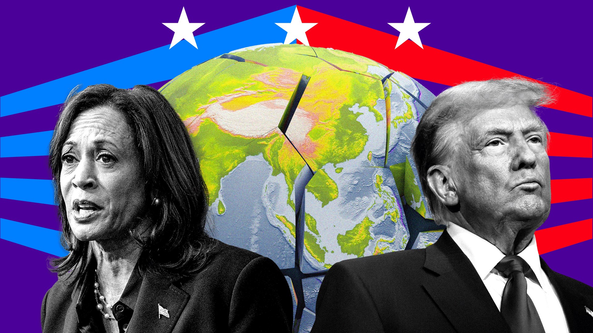 Kamala Harris y Donald Trump 