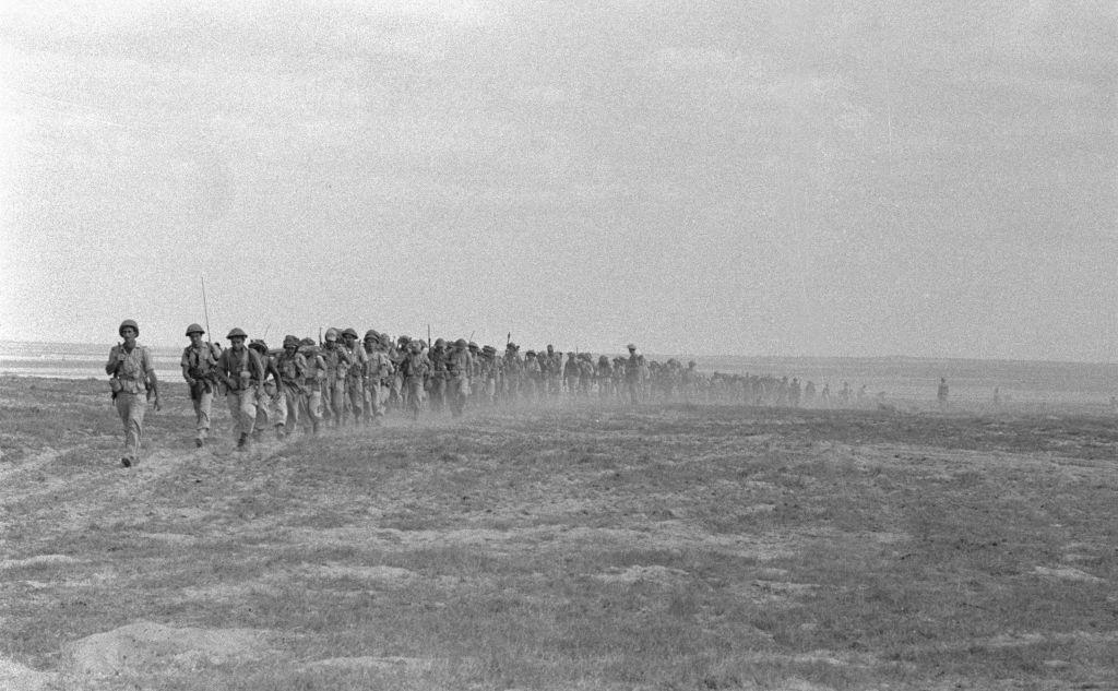 1956'da İsrail'in Gazze'yi kısa süreli işgali sırasında ordu güçleri Refah'ta