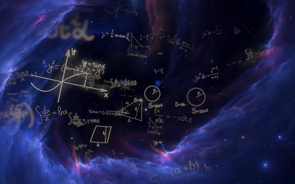Fórmulas matemáticas en el espacio