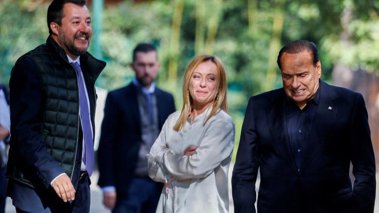 Matteo Salvini, Giorgia Meloni, Silvio Berlusconi  