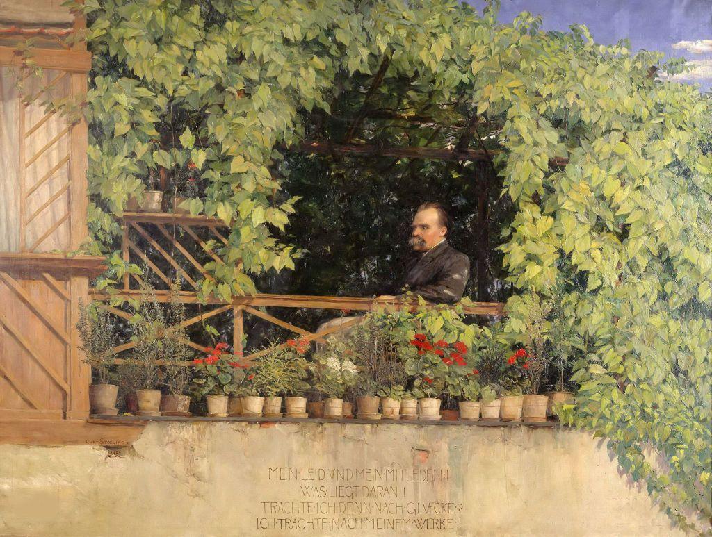 Nietzsche en un jardín