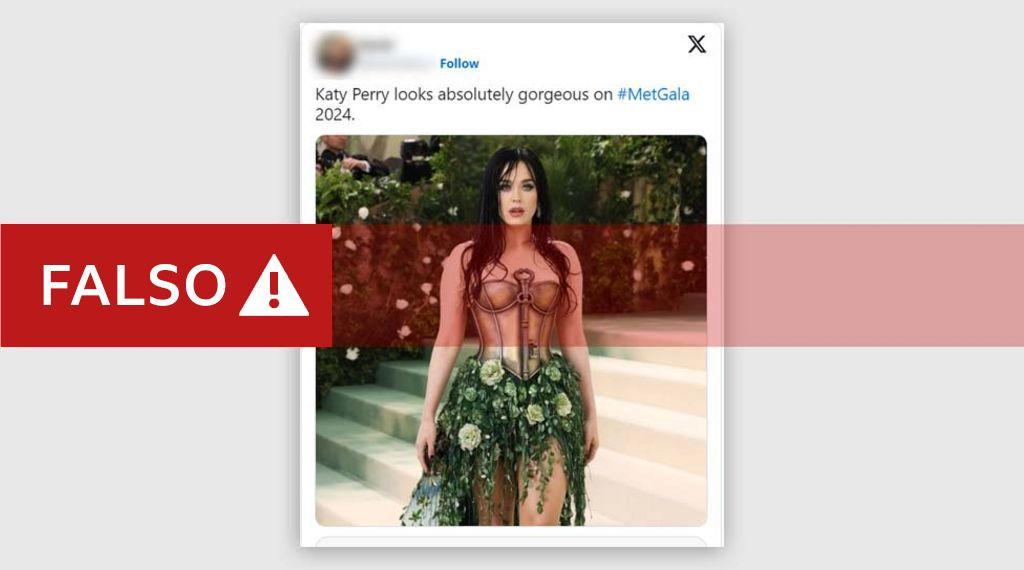 Imagen falsa de Katy Perry creada por inteligencia artificial