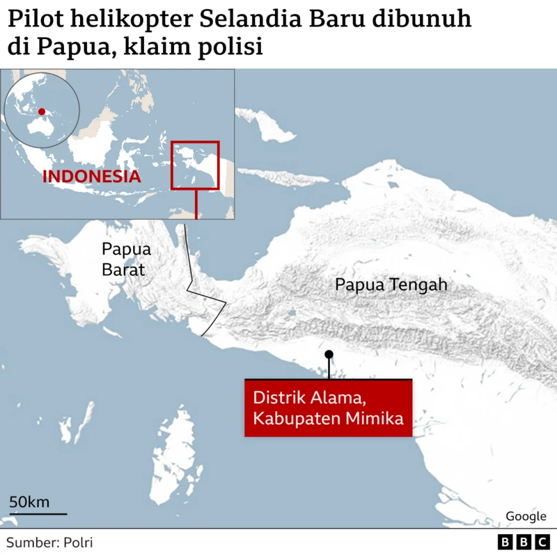 Pilot selandia baru papua