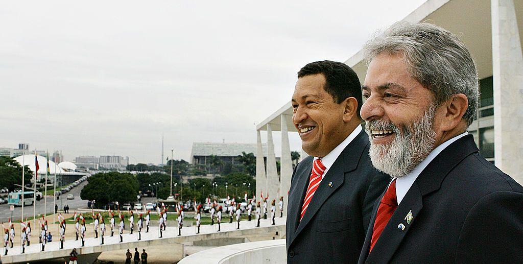 Lula da Silva y el fallecido líder venezolano Hugo Chávez.