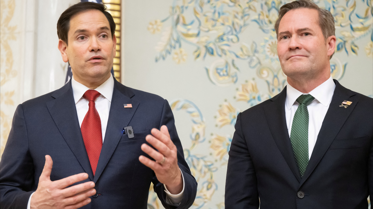 Marco Rubio y Mike Waltz.