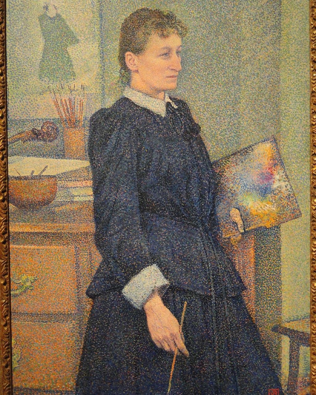 Anna Boch, c. 1889, pintada por Théo van Rysselberghe.