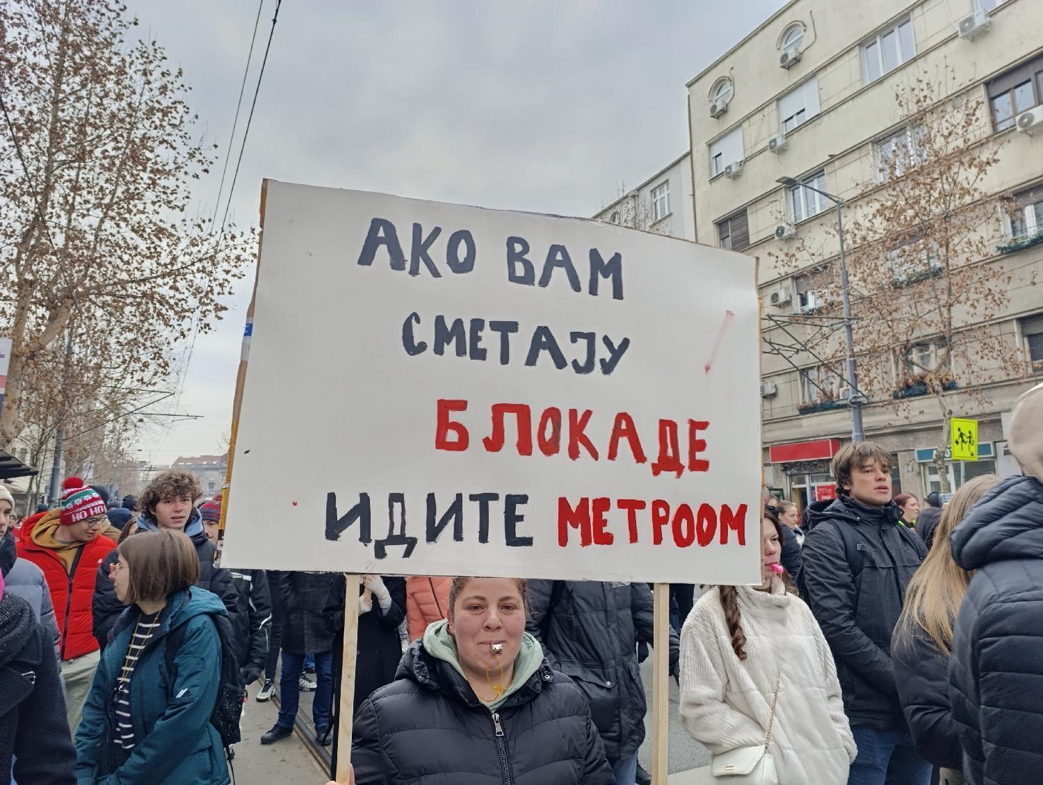 protest, radnici gsp beograd, protest radnika GSP Beograd