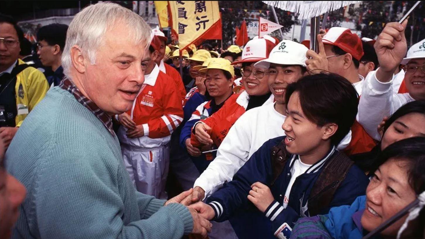 Chris Patten (left) was Hong Kong's last colonial governo