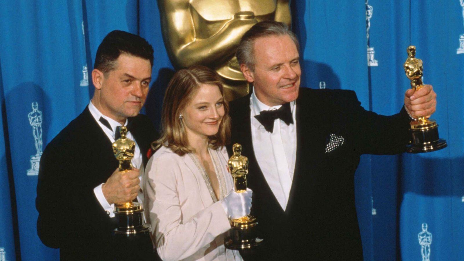 Equipe do filme Silêncio dos Inocentes no Oscar em 1992