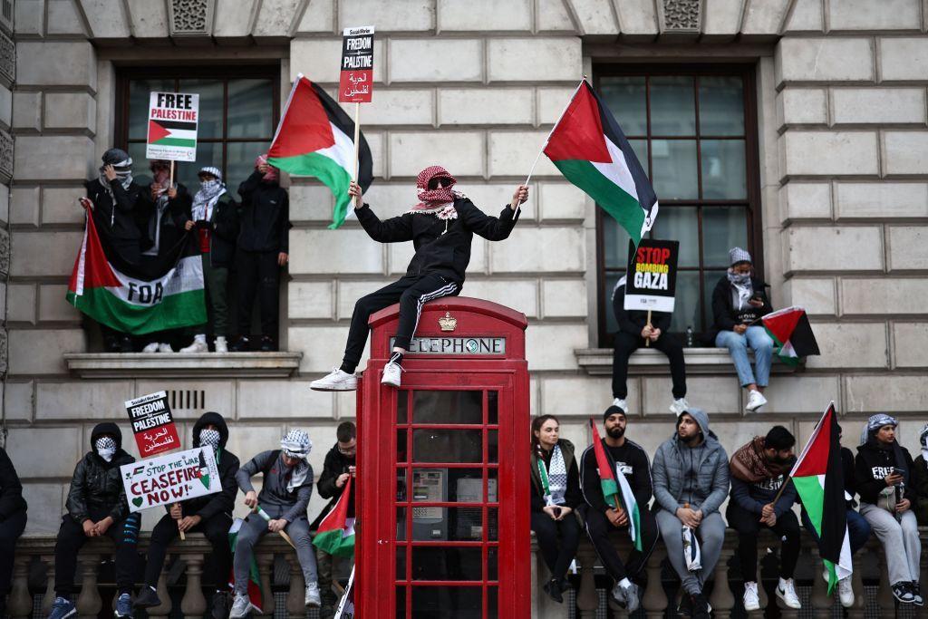 تظاهرات مؤيدة لغزة في العاصمة البريطانية لندن