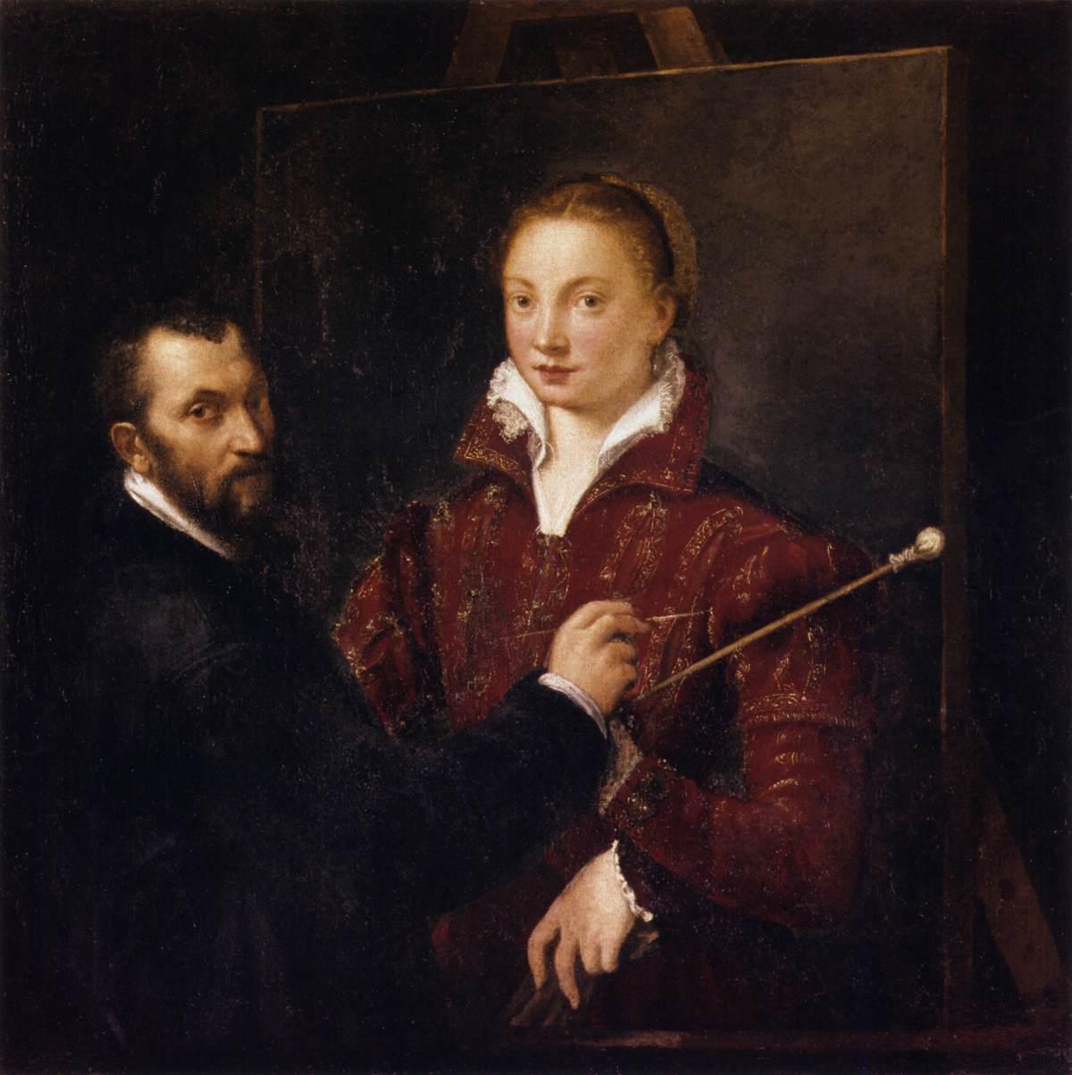 Bernardino Campi pintando Sofonisba Anguissola (1559)