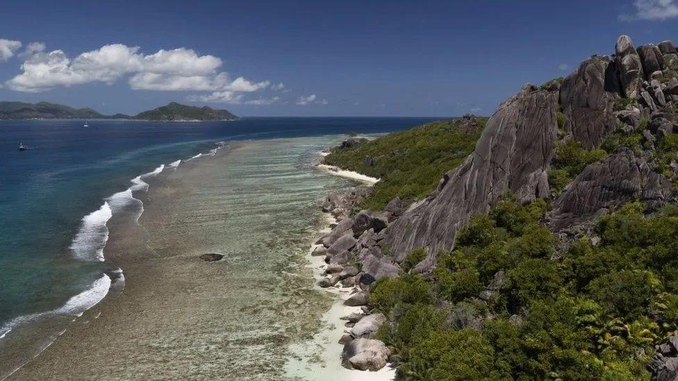 Praia em Seychelles