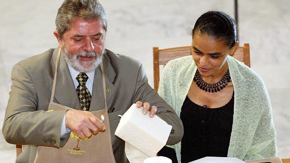 Lula e Marina em 2004