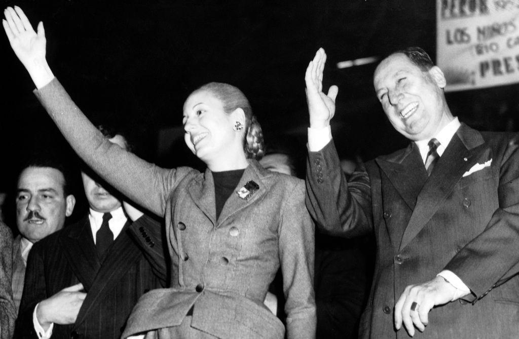 Perón y Eva Duarte